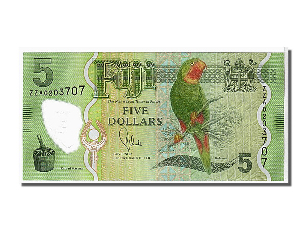 Banknote, Fiji, 5 Dollars, 2013, KM:115, UNC(65-70)