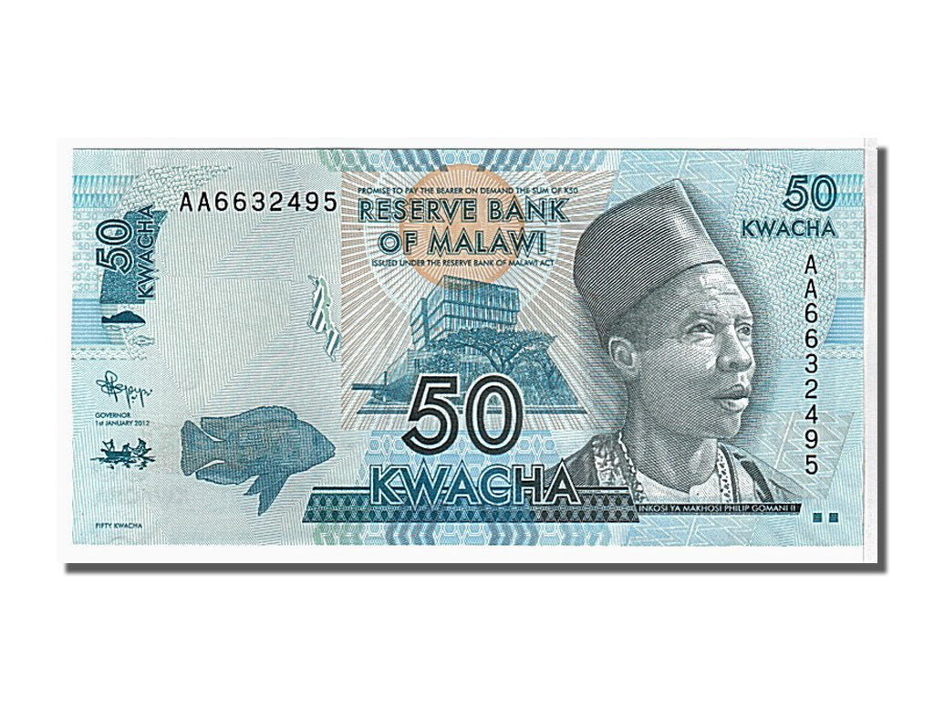 Geldschein, Malawi, 50 Kwacha, 2012, UNZ