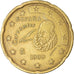 Moneda, España, 20 Euro Cent, 1999