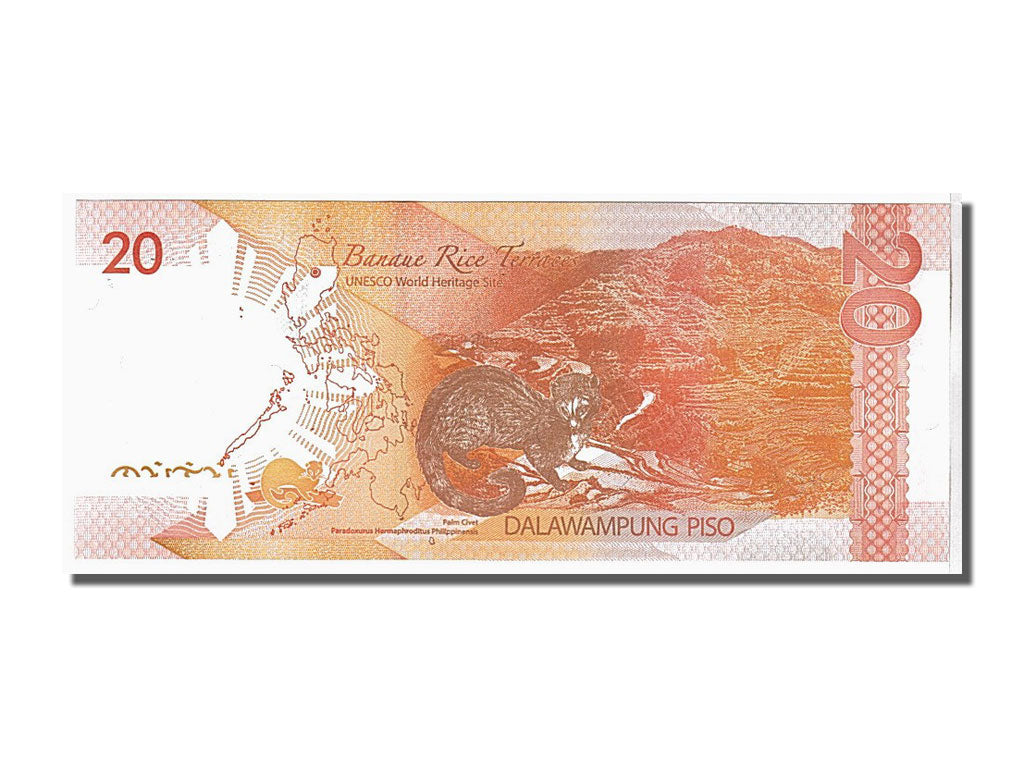 Banconote, Filippine, 20 Piso, 2010, FDS