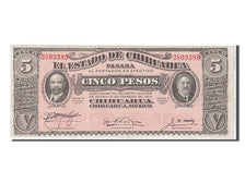 Mexico - Revolutionary, 5 Pesos, 1914, KM #S532A, AU(55-58), 3809389