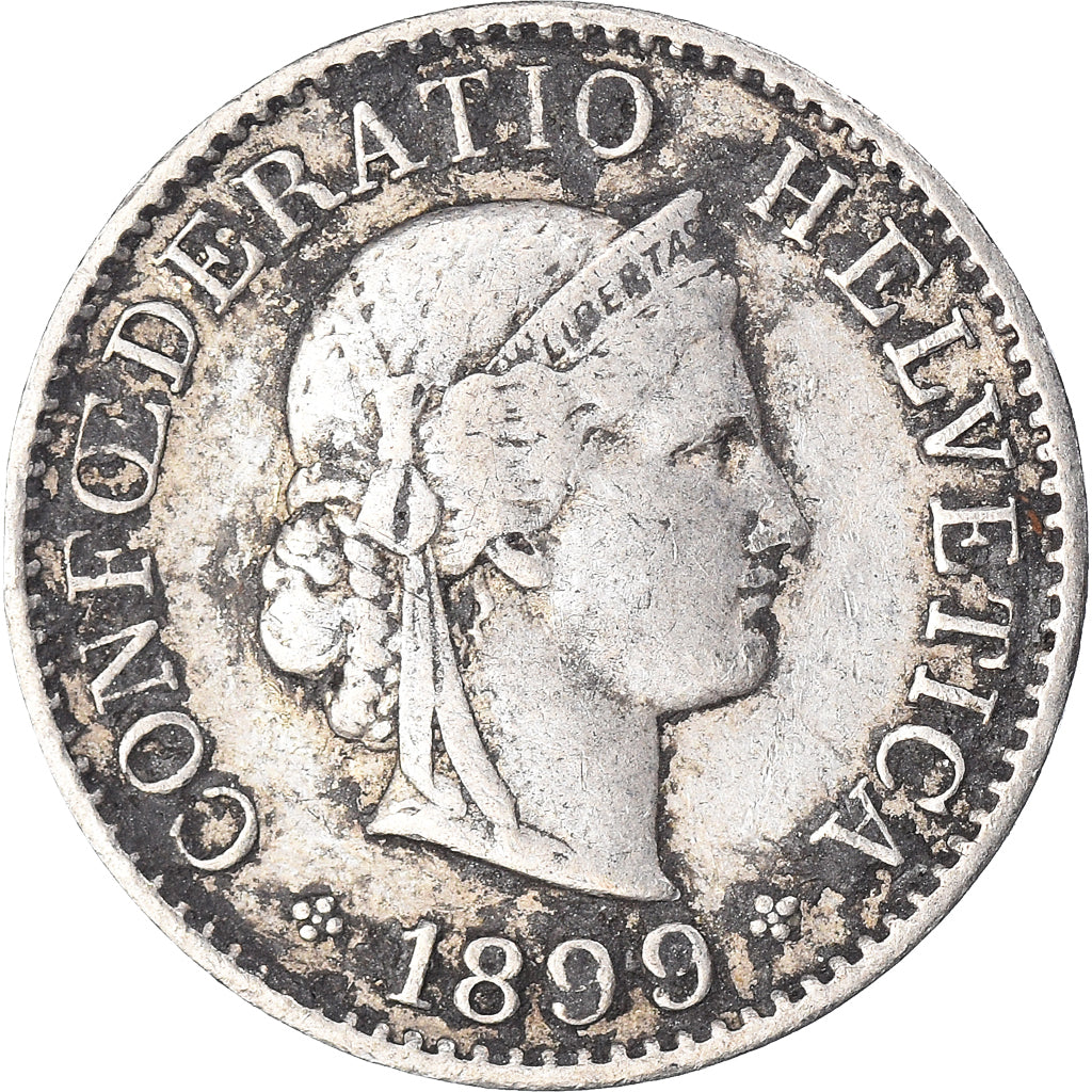 Moneda, Suiza, 5 Rappen, 1899