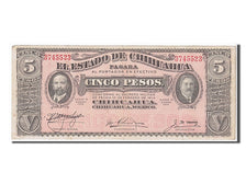 Banknote, Mexico - Revolutionary, 5 Pesos, 1914, KM:S532c, AU(55-58)