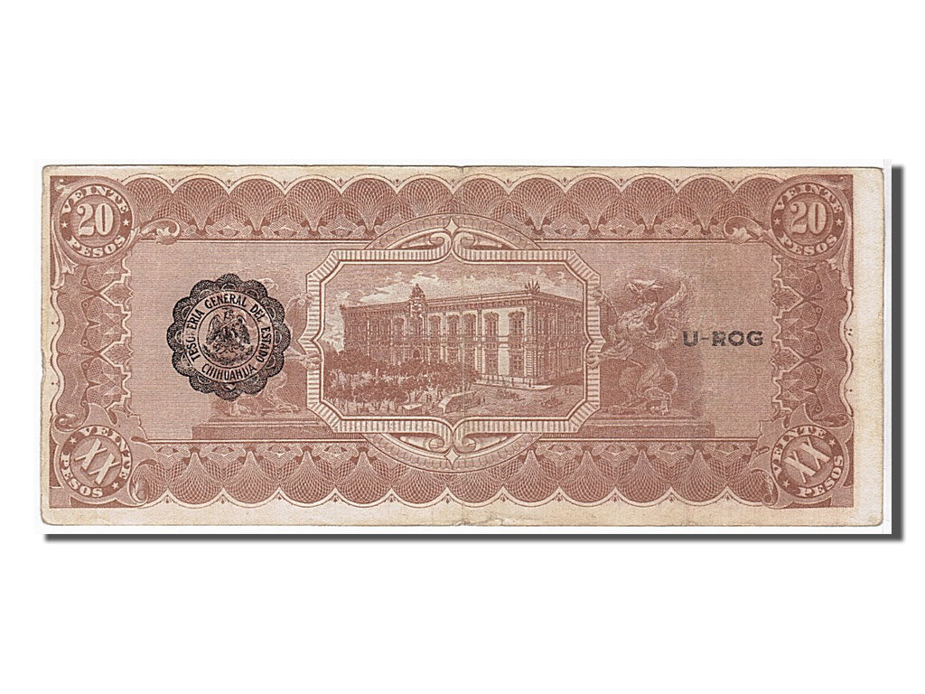Mexique, 20 Pesos type El Estado de Chihuahua