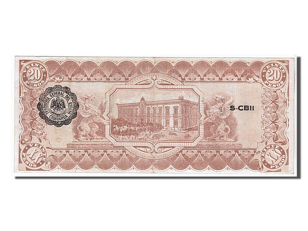 Billete, 20 Pesos, 1914, México - Revolucionario, KM:S536b, EBC