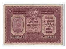 Italy, 1 Lira, 1918, KM #M4, EF(40-45), 24469