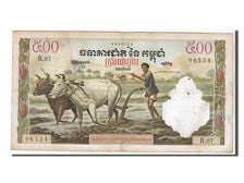 Cambodia, 500 Riels, 1962, KM #14c, EF(40-45), 96524