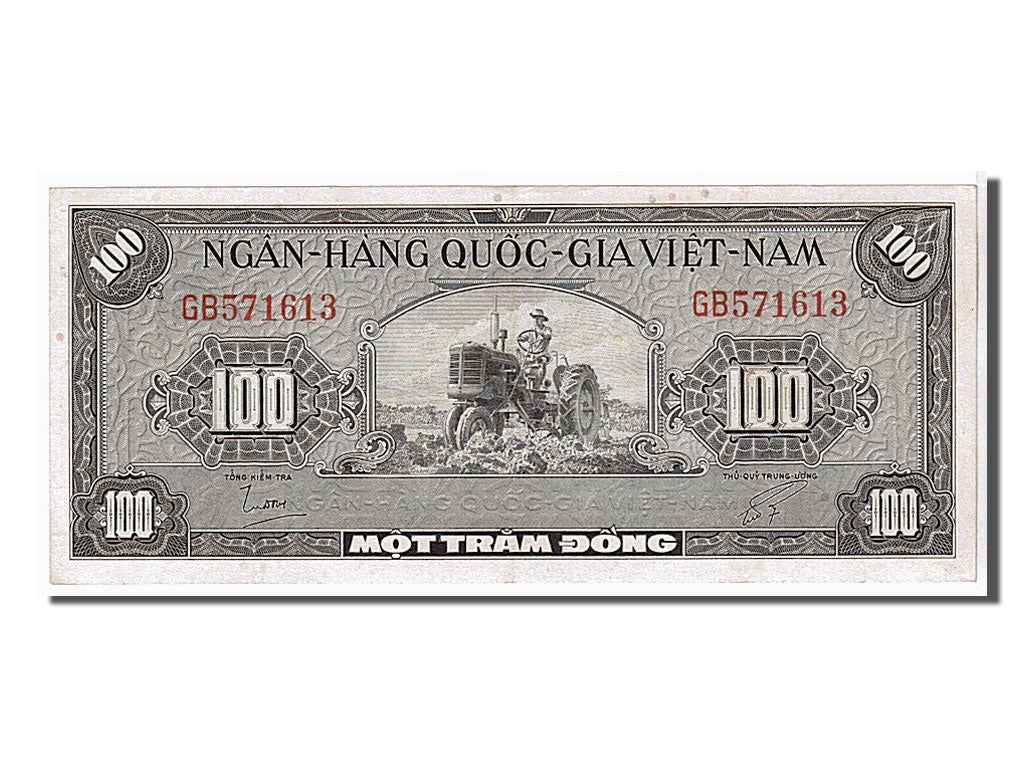 Banknote, South Viet Nam, 100 Dông, 1955, KM:8a, AU(55-58)