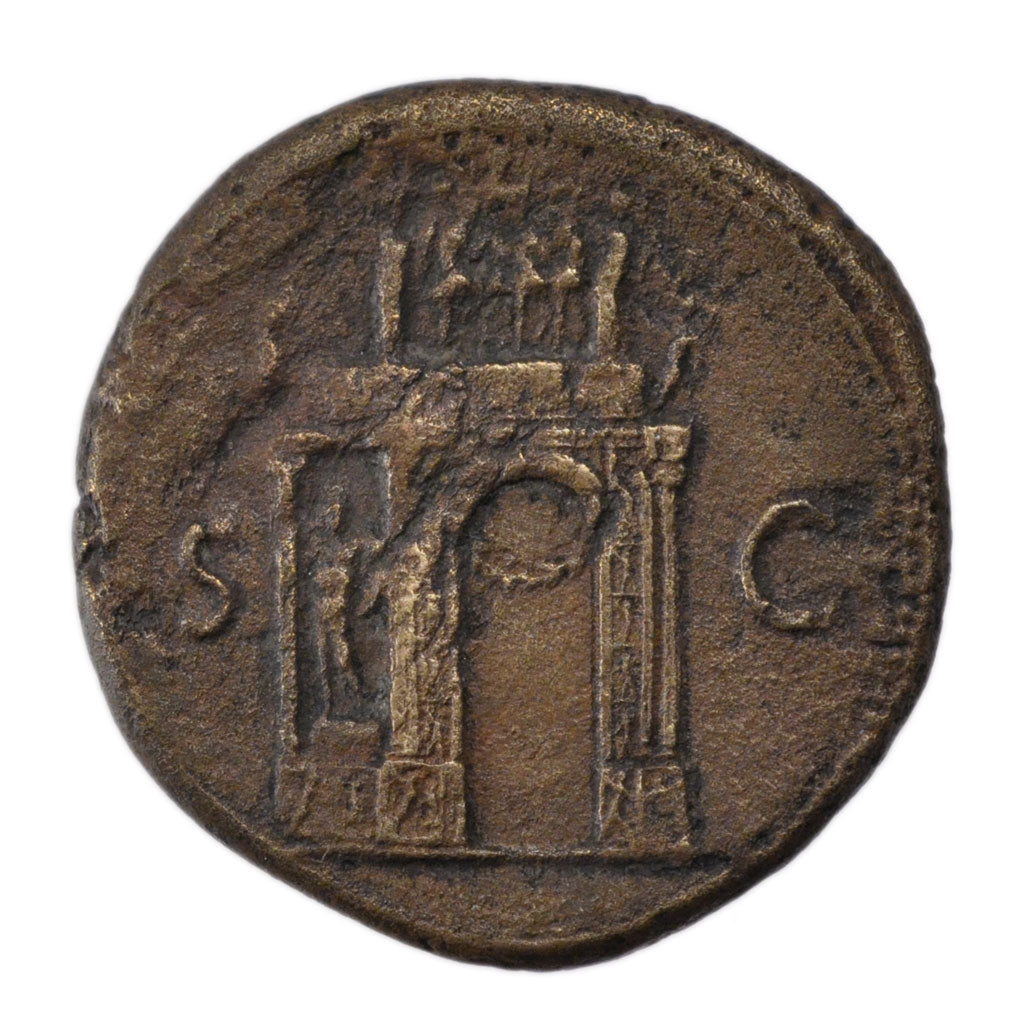 Nero, Sestertius, Roma, AU(50-53), Bronze, Cohen #307, 23.80