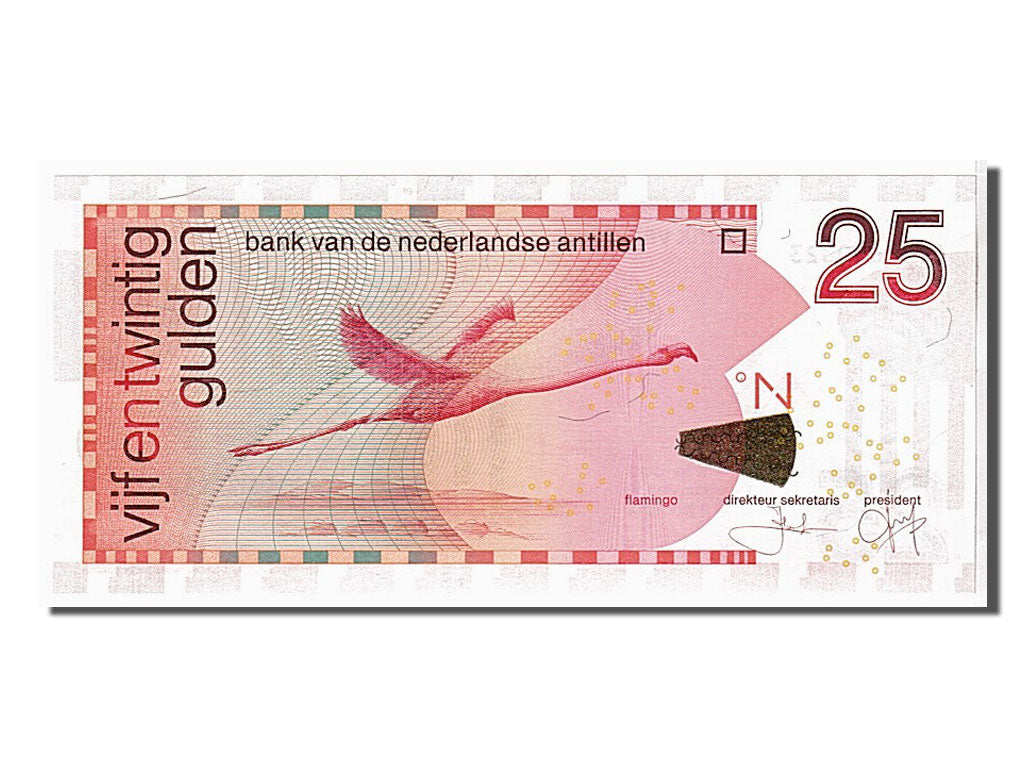 Geldschein, Netherlands Antilles, 25 Gulden, 2011, KM:29f, UNZ