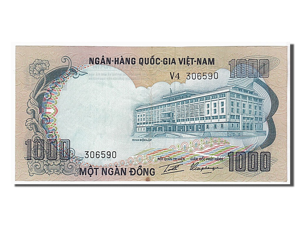Banknote, South Viet Nam, 1000 D<ox>ng, 1972, KM:34a, UNC(63)