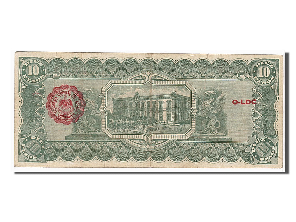 Mexico - Revolutionary, 10 Pesos, 1914, KM #S533c, EF(40-45), 1462411
