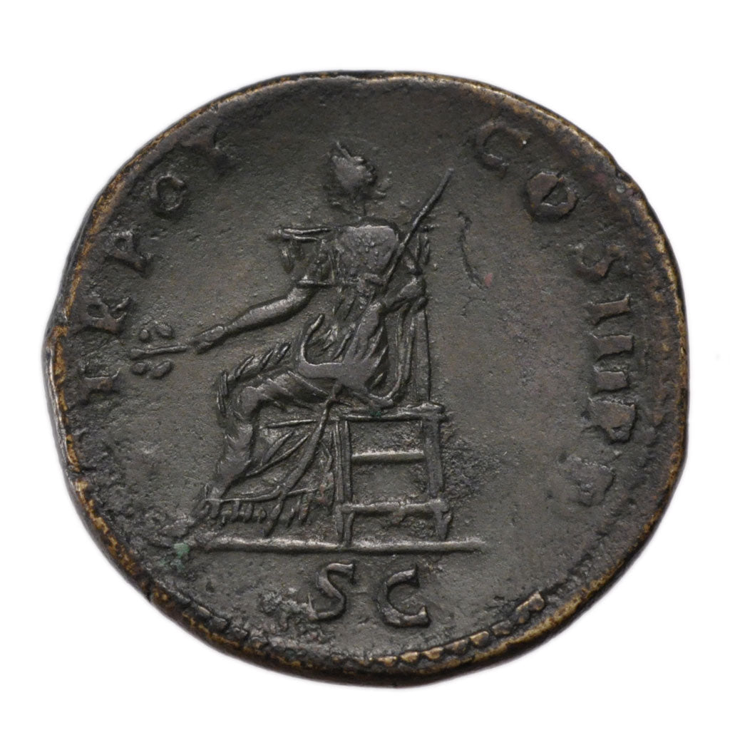 Trajan, Sestertius, Roma, AU(50-53), Bronze, Cohen #624, 25.70