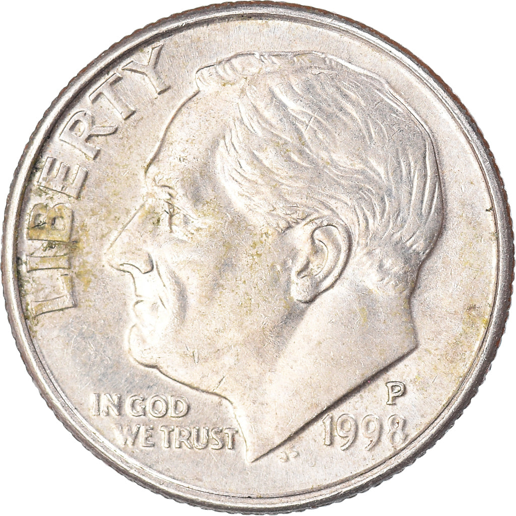 Moneda, Estados Unidos, Dime, 1998
