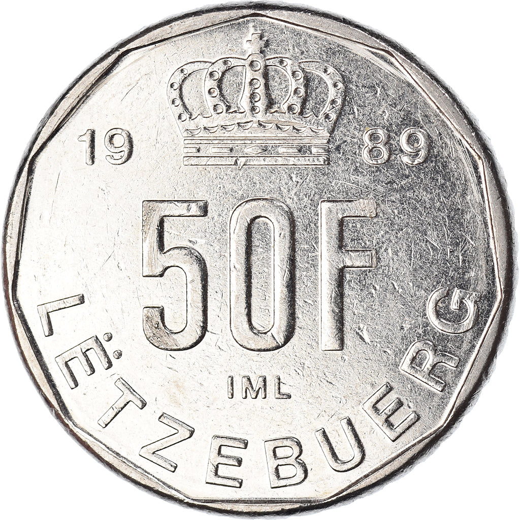 Coin, Luxembourg, 50 Francs, 1989