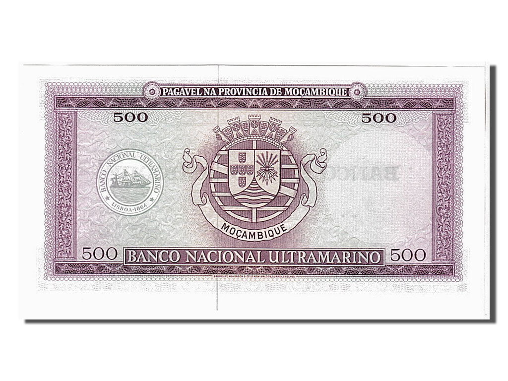 Banknote, Mozambique, 500 Escudos, 1967, KM:110a, UNC(65-70)