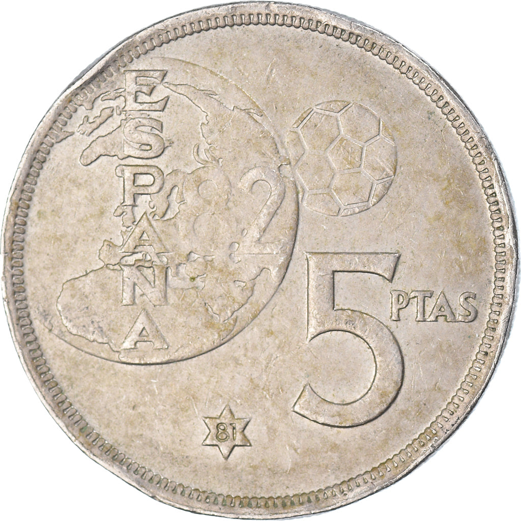 Monnaie, Espagne, 5 Pesetas, 1980-81