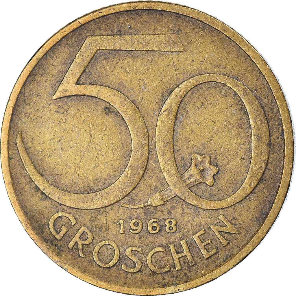 Coin, Austria, 50 Groschen, 1968