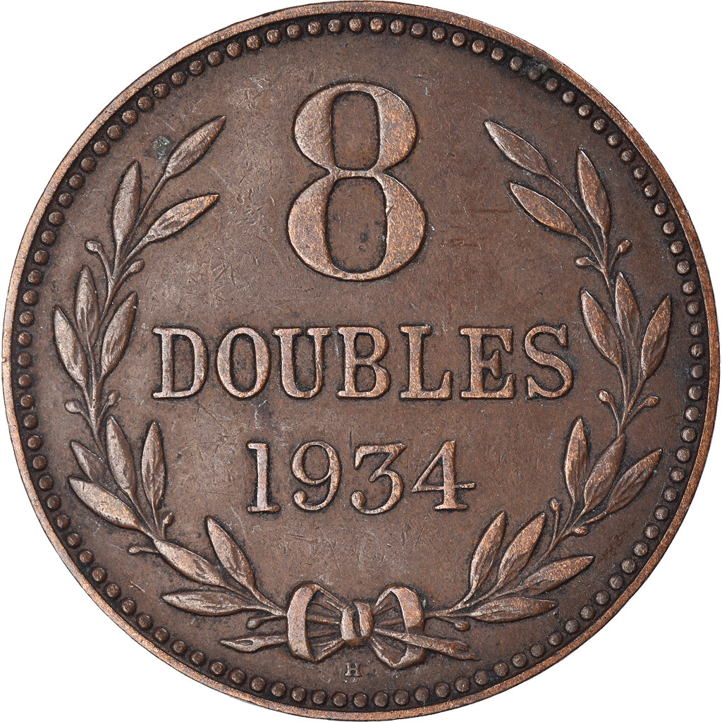 Munten, Guernsey, 8 Doubles, 1934