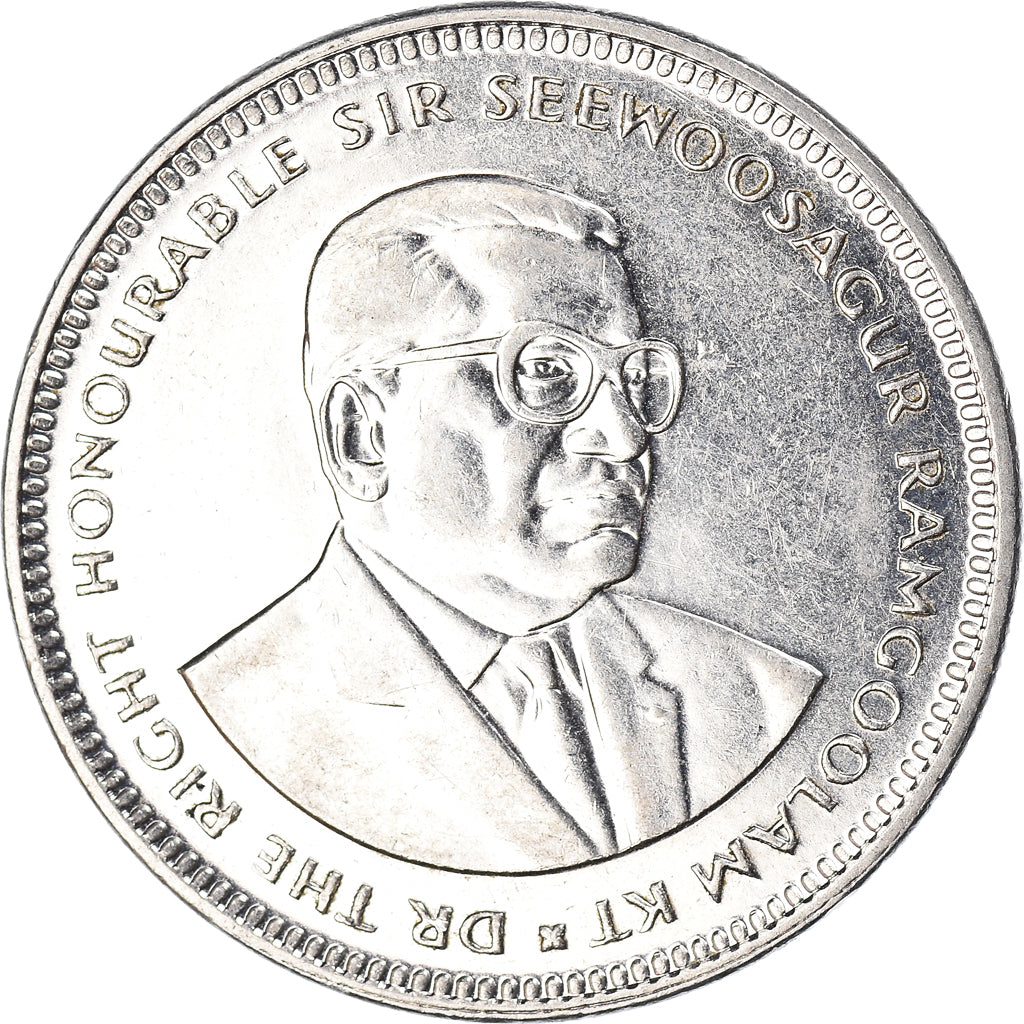 Coin, Mauritius, 1/2 Rupee, 1990