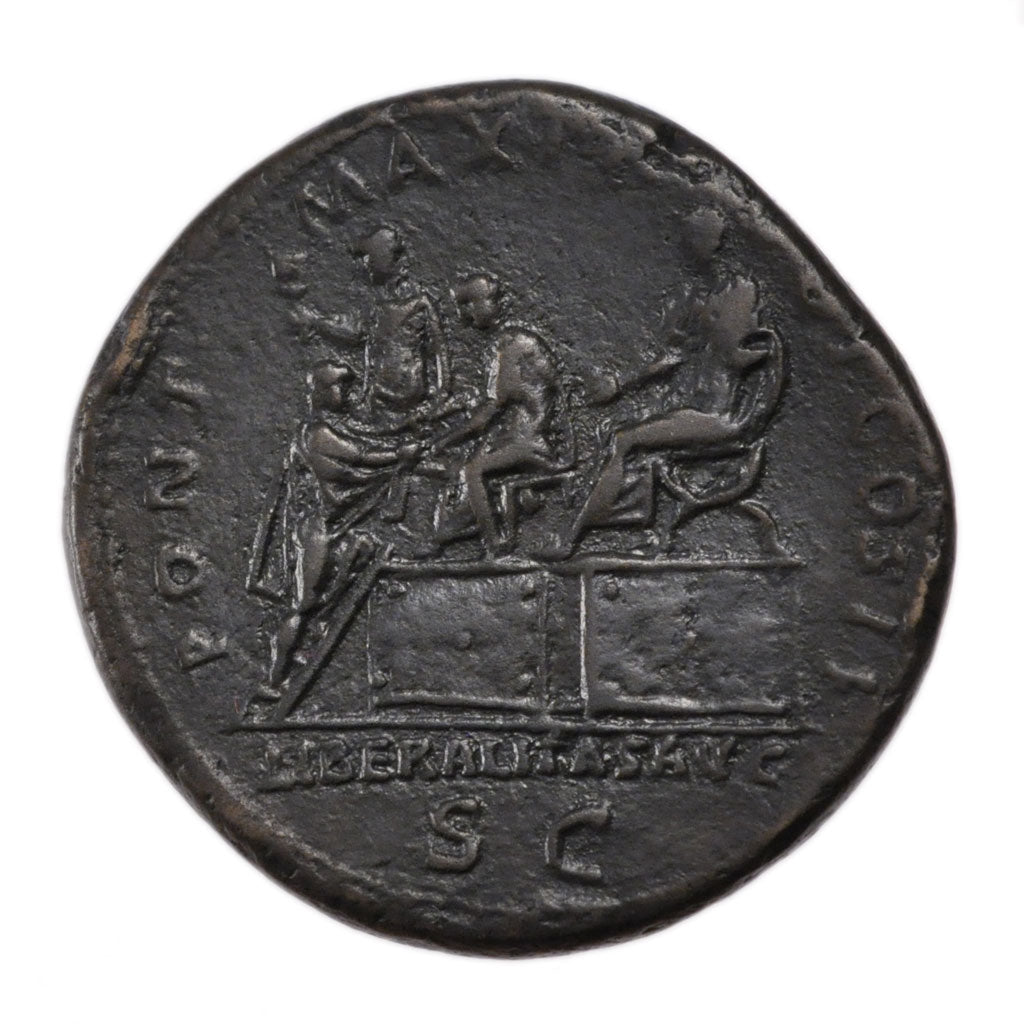 Hadrian, Sestertius, Roma, EF(40-45), Bronze, Cohen #194, 28.10