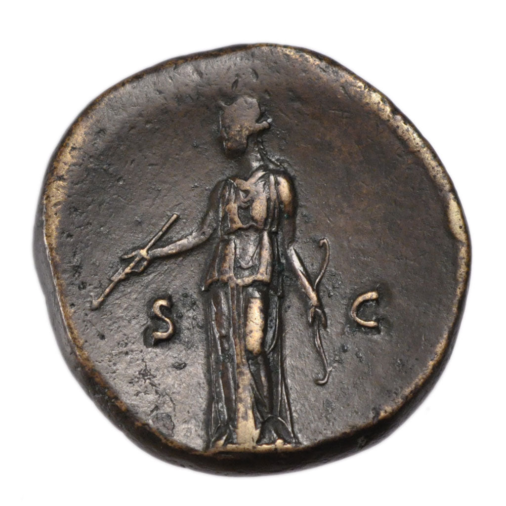 Hadrian, Sestertius, Roma, AU(50-53), Bronze, Cohen #1362, 28.10