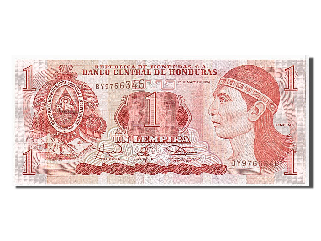 Geldschein, Honduras, 1 Lempira, 1994, KM:76a, UNZ