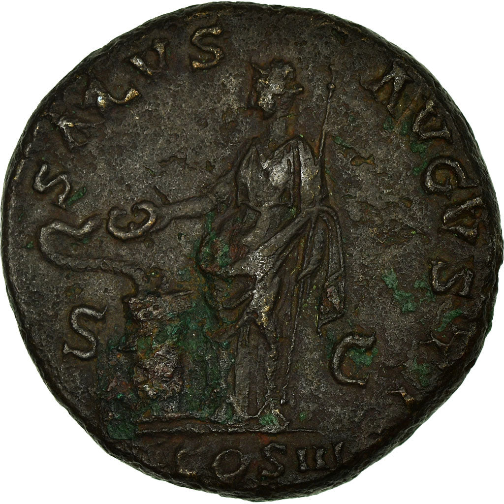 Hadrian, As, 125-127, Rome, Bronze, AU(50-53), RIC:828
