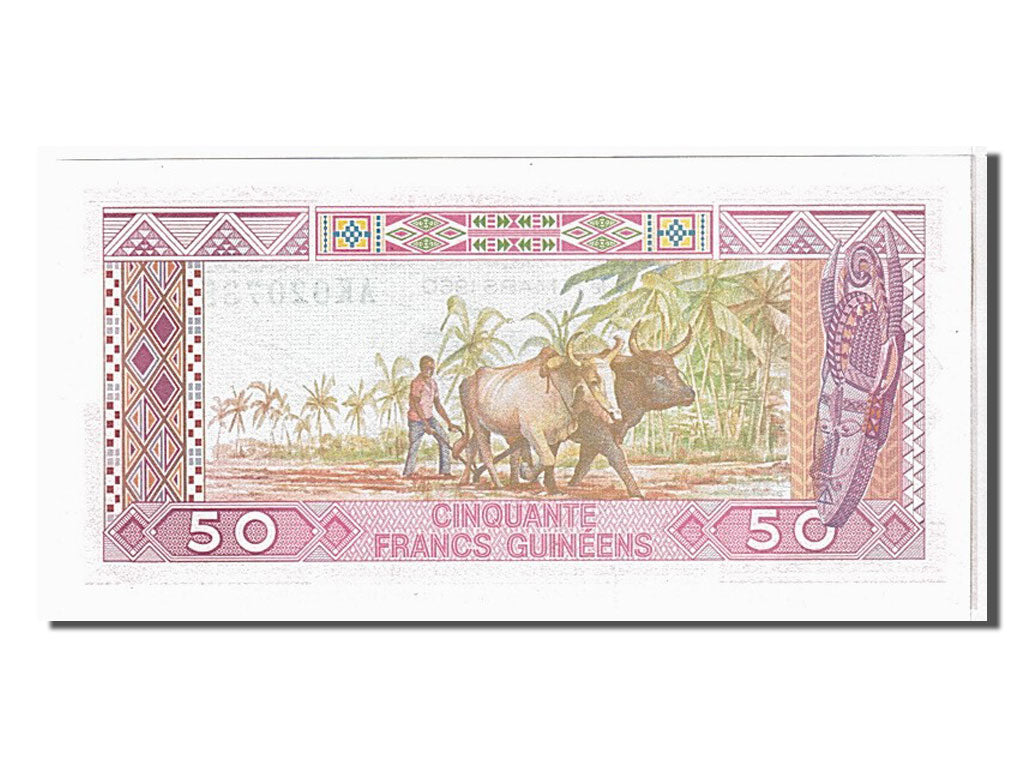 Geldschein, Guinea, 50 Francs, 1985, UNZ