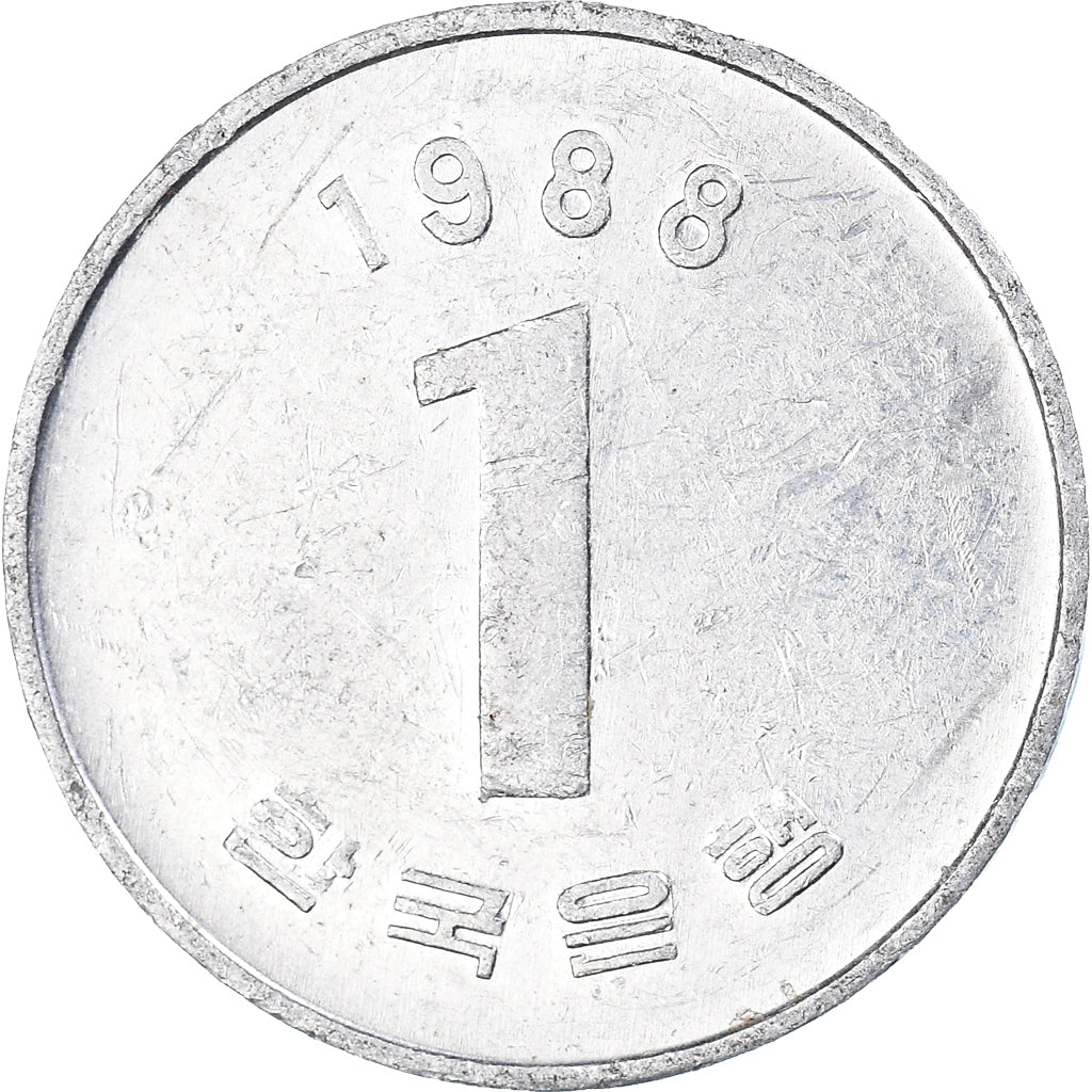 Moneta, Corea, Won, 1988