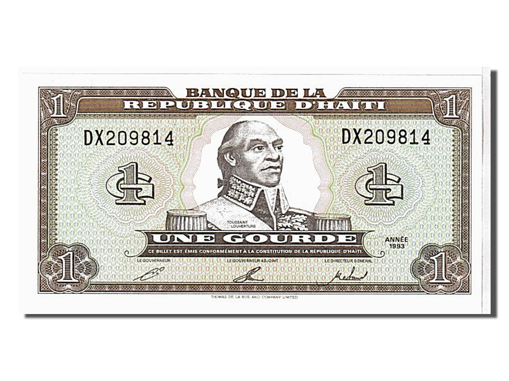 Banconote, Haiti, 1 Gourde, 1992, FDS