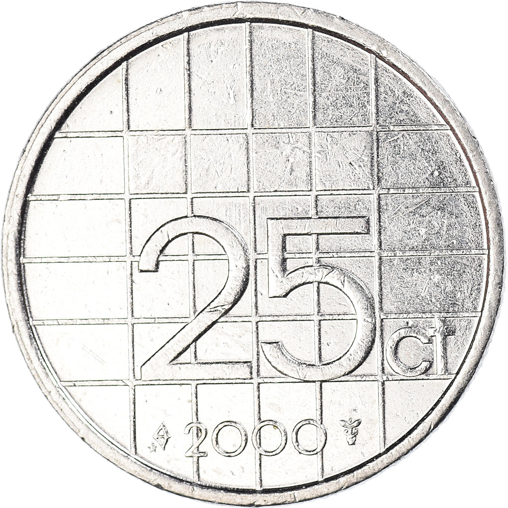 Moneta, Holandia, 25 Cents, 2000