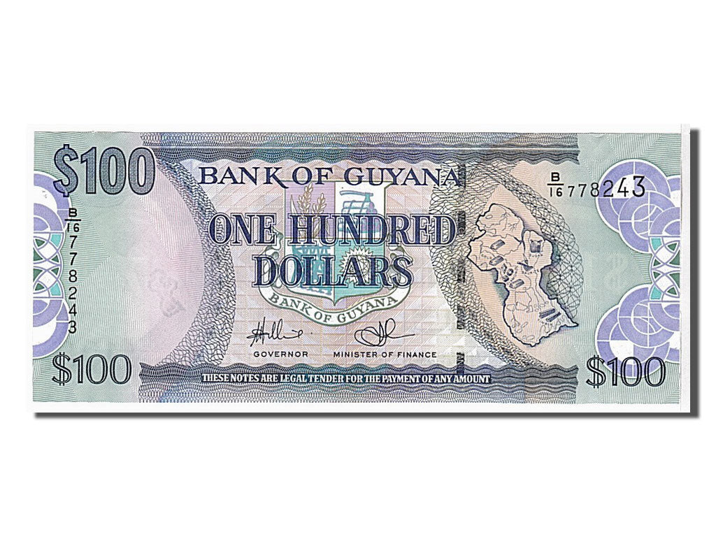 Guyana, 100 Dollars, 2006, KM #36b, UNC(65-70), B16778243