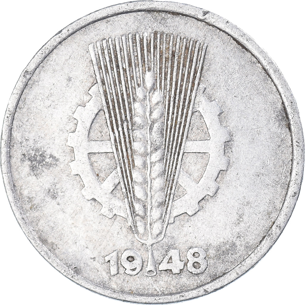 Moneta, REPUBBLICA DEMOCRATICA TEDESCA, 1 Pfennig, 1948