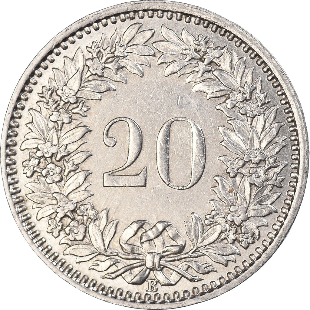 Moneta, Szwajcaria, 20 Rappen, 1938