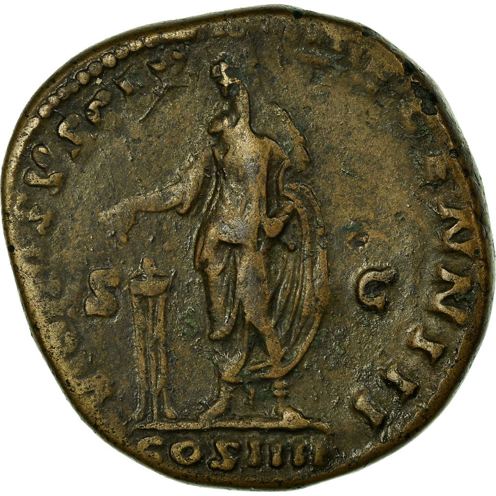 Moneda, Antoninus Pius, Sestercio, Roma, MBC, Bronce, Cohen:1119
