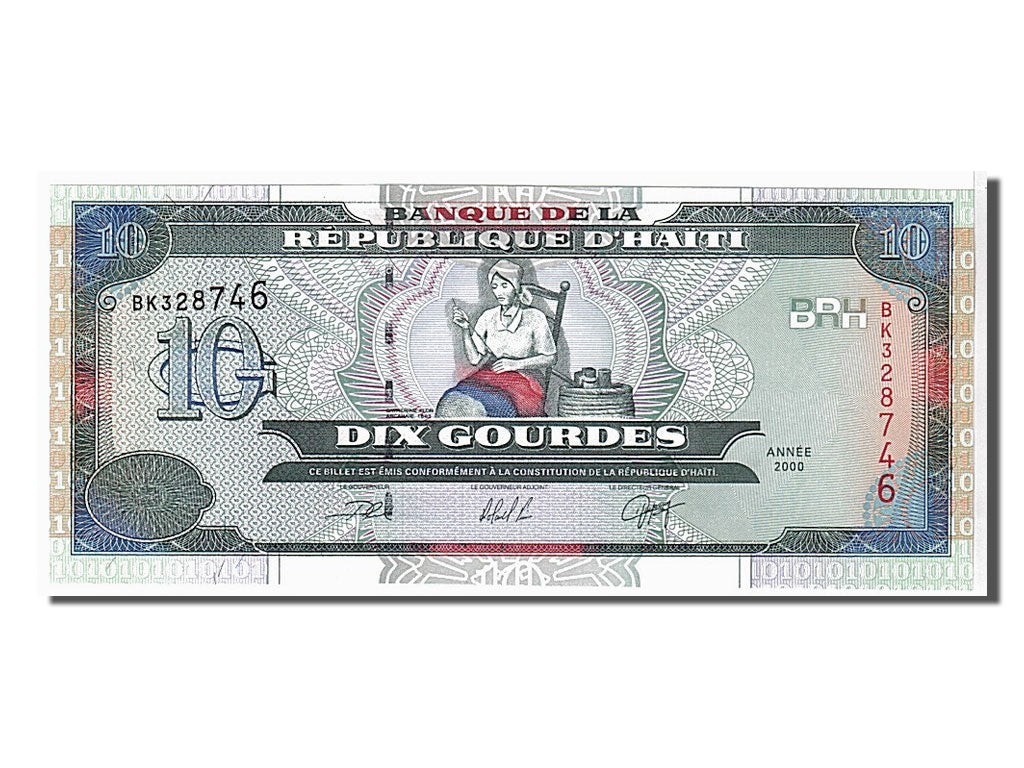 Banconote, Haiti, 10 Gourdes, 2000, KM:265a, FDS