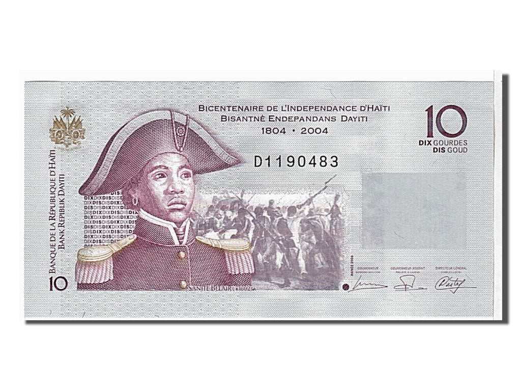 Banknote, Haiti, 10 Gourdes, 2006, KM:272b, UNC(65-70)
