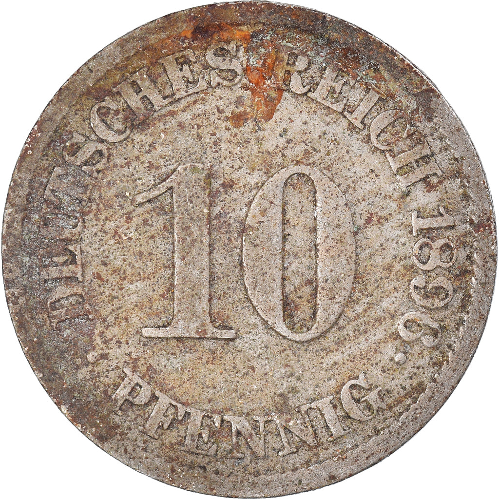 Moneta, NIEMCY - IMPERIUM, 10 Pfennig, 1896