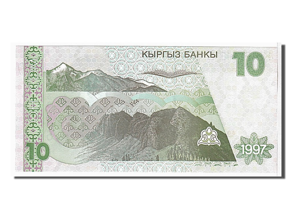 Banknote, KYRGYZSTAN, 10 Som, 1997, KM:14, UNC(65-70)