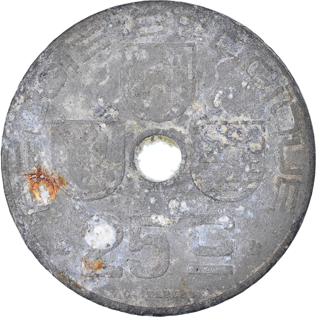 Moeda, Bélgica, 25 Centimes, 1941