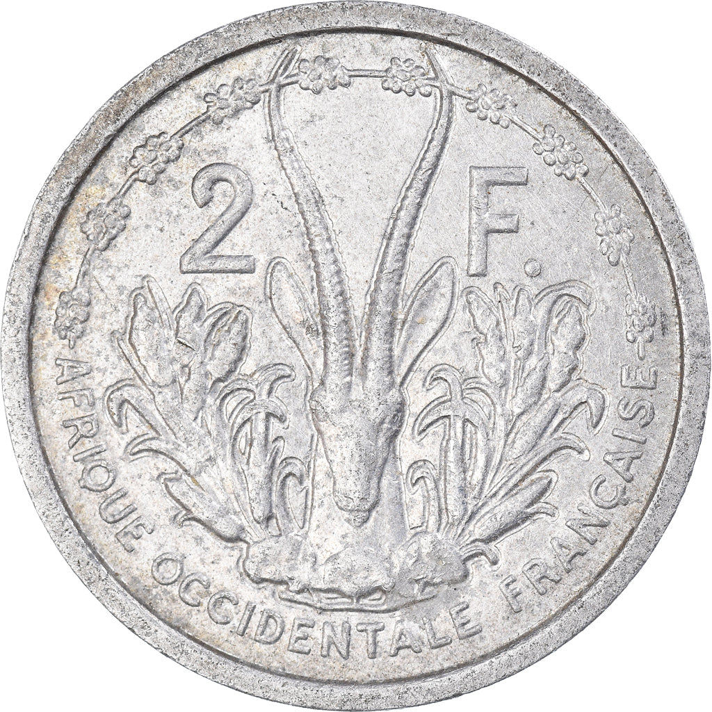 Moneta, Africa occidentale francese, 2 Francs, 1955