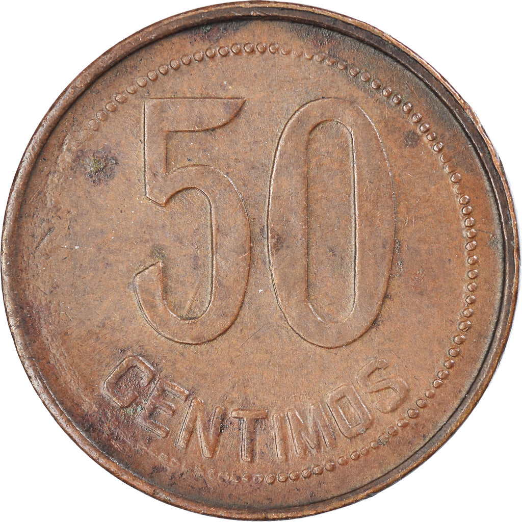 Moneda, España, 50 Centimos, 1937