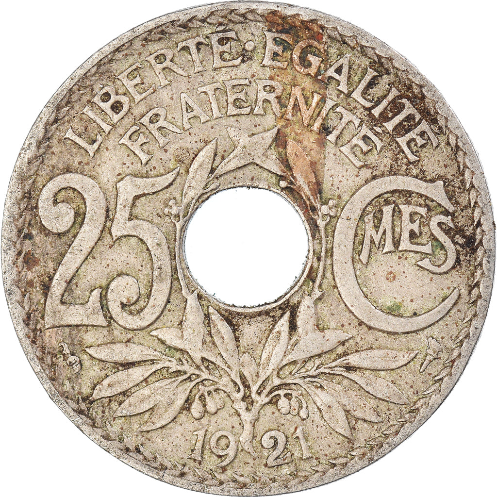 France, 25 Centimes, 1921