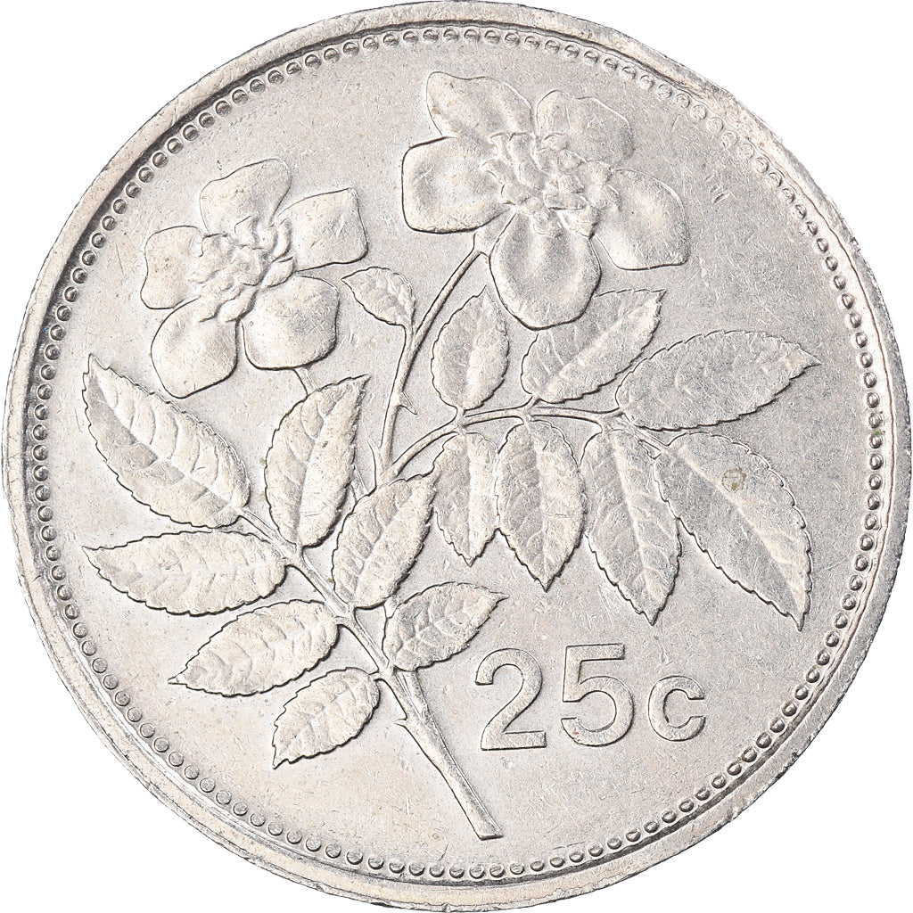 Moneta, Malta, 25 Cents, 1993