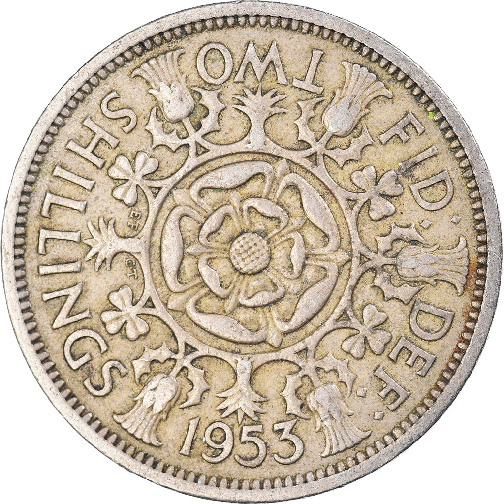 Coin, Great Britain, Florin, Two Shillings, 1953
