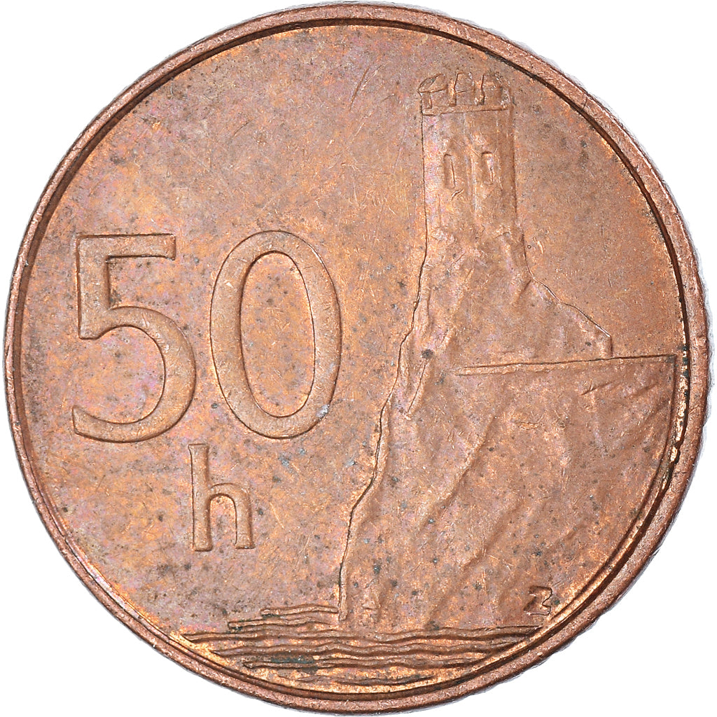 Moneta, Słowacja, 50 Halierov, 2002