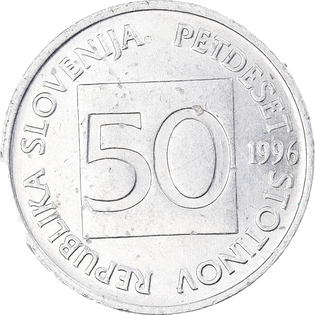 Moneda, Eslovenia, 50 Stotinov, 1996