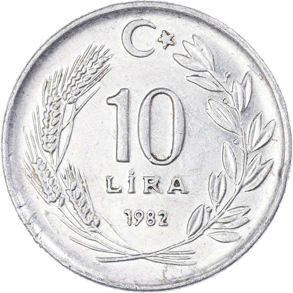 Munten, Turkije, 10 Lira, 1982