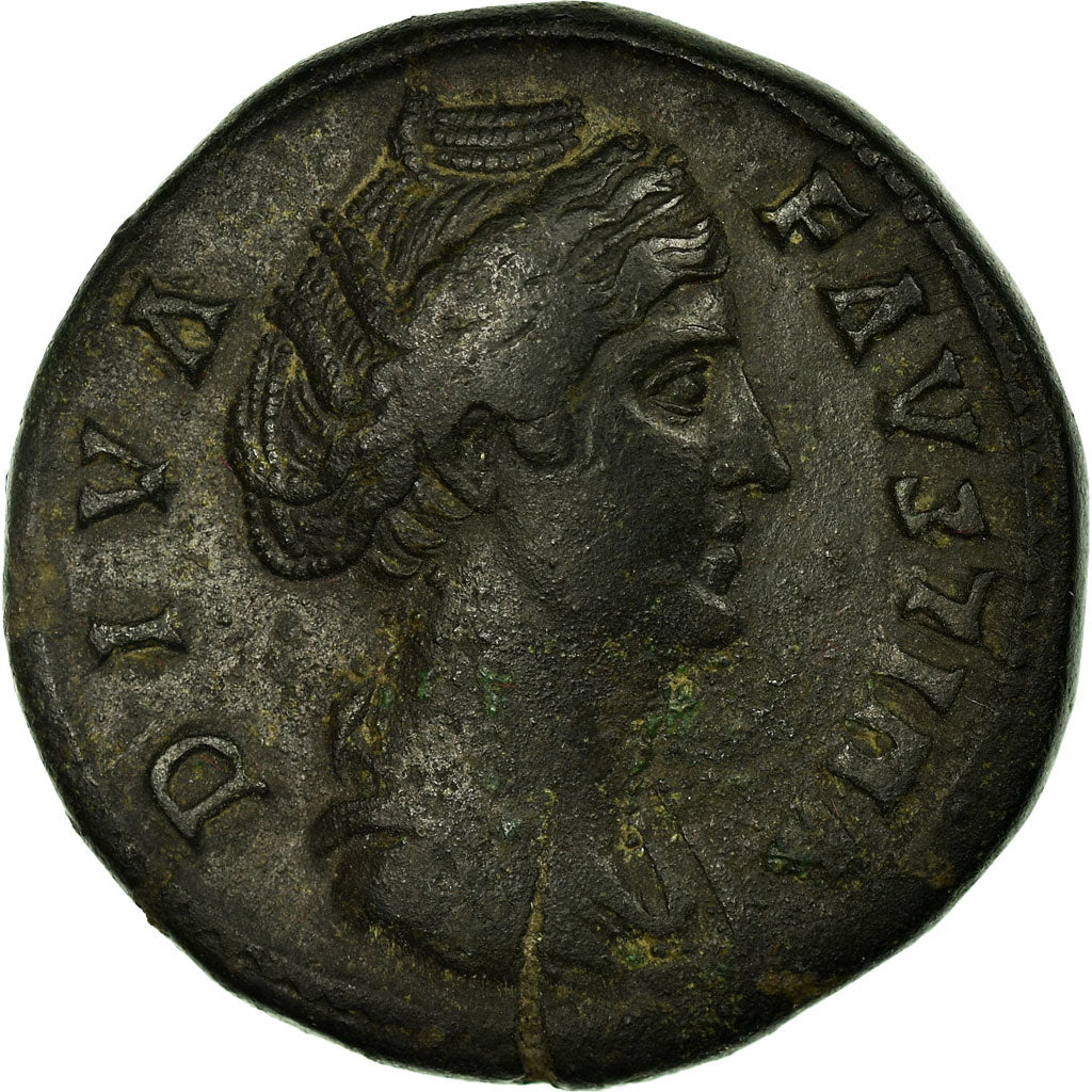 Coin, Faustina I, Sestertius, Roma, EF(40-45), Bronze, Cohen:91